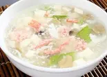 蟹肉と豆腐のとろみスープ（紹興飯店）