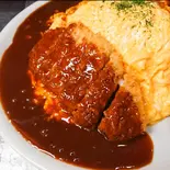 オムカツ（絶品洋食屋 トスカーナ）