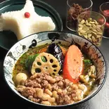 ラム挽肉納豆(薬膳スープカレー忍者 たぬき)