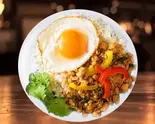 ガパオライスセット/Gapao Rice Set（シンのカウマンガイ中延支店）