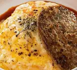 炙りチーズトマトオムライス＆特製ハンバーグ（とろとろオムライスのオムタマ亭 福岡早良店）