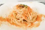 青森県産ニンニクとからすみのペペロンチーノ（ピッザニア）