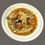 なすと唐揚げのネギソース Fried Eggplant and Karaage with Spicy Green Onion Sauce(中国料理 みんらく)