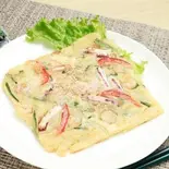 モチモチ海鮮ネギチヂミ Seafood Korean Pancake（韓国料理ソウルキンパ＆カフェ目白）