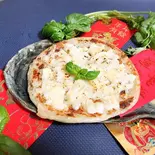 F 2. 台湾 ねぎ焼き炙りチーズ 6カット(1ホール) 芝士葱油餅(アジアの小さな食卓 祐祐 chelin.1688)