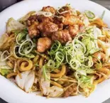 ホルモン焼うどん（広島風お好み焼き炎炎）