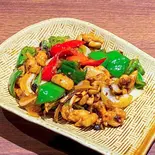 鶏肉の甘辛炒め(香辣鸡丁)（李湘潭湘菜館）