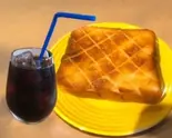 塩バターシュガートースト【ドリンクセット】（パーラーマンドリル）
