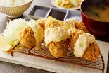 広島県産カキフライ御膳（ミルフィーユカツ専門店 キムカツ 墨田）