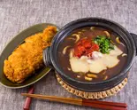 ロースカツのトマトチーズカレーうどん(札幌トマトカレーうどん 栄店)
