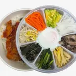 コチュジャン豚肉炒め野菜ビビンパ(クァンジャン市場)