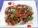 牛肉のオイスターソース Beef in Oyster Sauce（中崋苑）