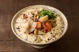 【食物繊維】豚肉とゴロゴロ野菜のたまご十八穀粥 Pork ＆ Vegetables Egg Multigrain Porridge（【胃腸回復＆健康】お粥定食 いこい亭 吉祥寺店）