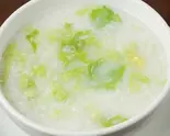 野菜おかゆEdible wild herbs gruel（中崋苑）