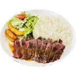 赤身ステーキ(ご飯大盛り)（The Diner）