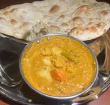 【ナン付き】野菜カレー（本格インド料理サティ）