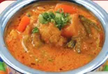 ミックス野菜カレー Mix Vegetable Curry（Purnima Restaurant＆Cafe）