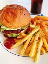 テリヤキバーガーセット(リバーサイドレストランBIBI)