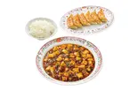 麻婆豆腐セット(麻婆豆腐・餃子・ライス中)(餃子の王将 関大前)