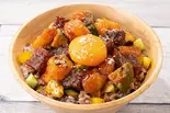 マグロとホタテの韓国風ユッケポキ（十五穀米のヘルシーポキ丼の店 Poke Poke 天下茶屋店）