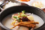 ハーフ参鶏湯(韓国惣菜3品、ご飯大盛り無料)（韓国家庭料理ジャンモ 津田沼店）