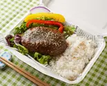 HGガーリックソース ハンバーグBOX（ハンバーグ グッド 神田淡路町店）