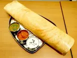 プレーンドーサPlain Dosa with Sambar ＆ Coconut Chutney（インド料理 ケバブ ＆ ビリヤニ ハウス Indian Restaurant Kebab ＆ Biryani house）