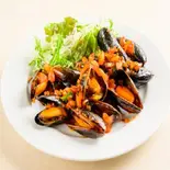 Garlic moule fry ムール貝のガーリック妙め（ニューデリー）