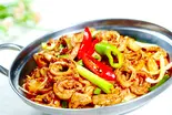 豚モツの四川風焼き鍋【香鍋肥肠】(中国東北家郷料理永利 豊洲駅前店(1号店))
