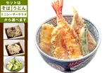 【特大海老入り】天晴天丼セット（【天丼】天晴(てんせい) 南浦和店）