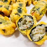 もちもち食感のキムマリ Rolled seaweed【김말이】（ありらんホットドッグ鶴橋店）