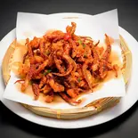 揚げイカゲソの山椒塩かけ（本格中華料理 永利 六本木店）