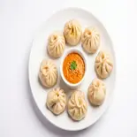 手作りチキンモモ (8つ) Chicken Momo Steam(JAY'S KITCHEN)