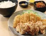 ロースかつ&若鶏の唐揚げ弁当(ロースかつ100g、唐揚げ3ヶ) 山)F-1108】民)F-1075】(とんかつの和吉 博多駅前通り店)