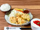 【自家製チリソースタルタル】 チキン南蛮弁当(醤屋万吉のうどん)