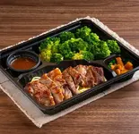 ごはんの代わりにブロッコリー&ふらんす亭ランプステーキ弁当200g(一口カレー付)(ふらんす亭 蕨店)