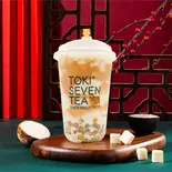 新登場！タロ芋エンジャスミン(芋泥波波奶緑)M 500ml（TOKI SEVEN TEA＆台湾ジーパイ、自家製唐揚げ 大塚店）