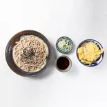 かしわ天丼セット（蕎麦切りくろ 大通本店）