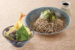 ミニ天丼ぶっかけそばセット(並)（そば太鼓亭 西宮弓場店）