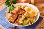 野菜あんかけ 豚角煮丼（豚でもない角煮丼 豊豚 HOUTON 堀切5丁目店）