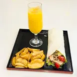 ケバブ・ラップセット, チキン(ハラール)Kebab Wrap Set, Chicken(HALAL)(HALAL DONER KEBAB RESTAURANT)