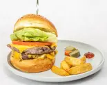 Wリッチチーズバーガー（HAMBURGER SHOP プラージュ）