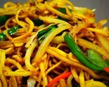 野菜の焼きそば。Vegetable Chowmin(ジャムナカレーJAMUNA CURRY)