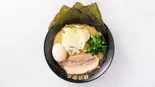 家系 塩豚骨ラーメン 味玉入り（ラーメンビッグ国分町本店）