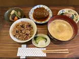 手作りハンバーグ定食（お茶カフェ うさぎ）