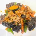 豚肉の四川風炒め:四川小炒肉（四川中華料理 - 東方紅）