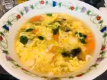 野菜玉子スープ(野菜鸡蛋汤)（萬来仙閣）