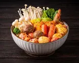 セルフ麻辣湯(スープと春雨+トッピング)（麻辣烫＆米線専門 四川食堂 隅然）