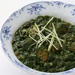 ナタラジ・パラクNataraj Palak (vegan)Spinach & soymeat curry(野菜を食べる自然派カレー ナタラジ 荻窪店)