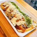 定番の美味しさ、とん平焼き（玉屋食堂）